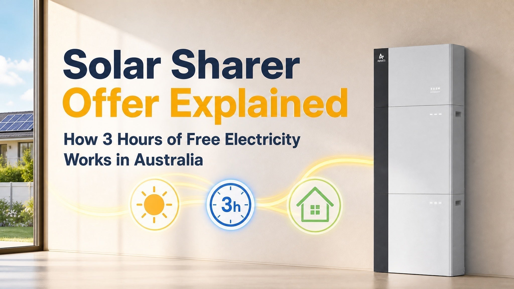 Solar Sharer Offer Explained: How 3 Hours of Free Electricity Works in Australia