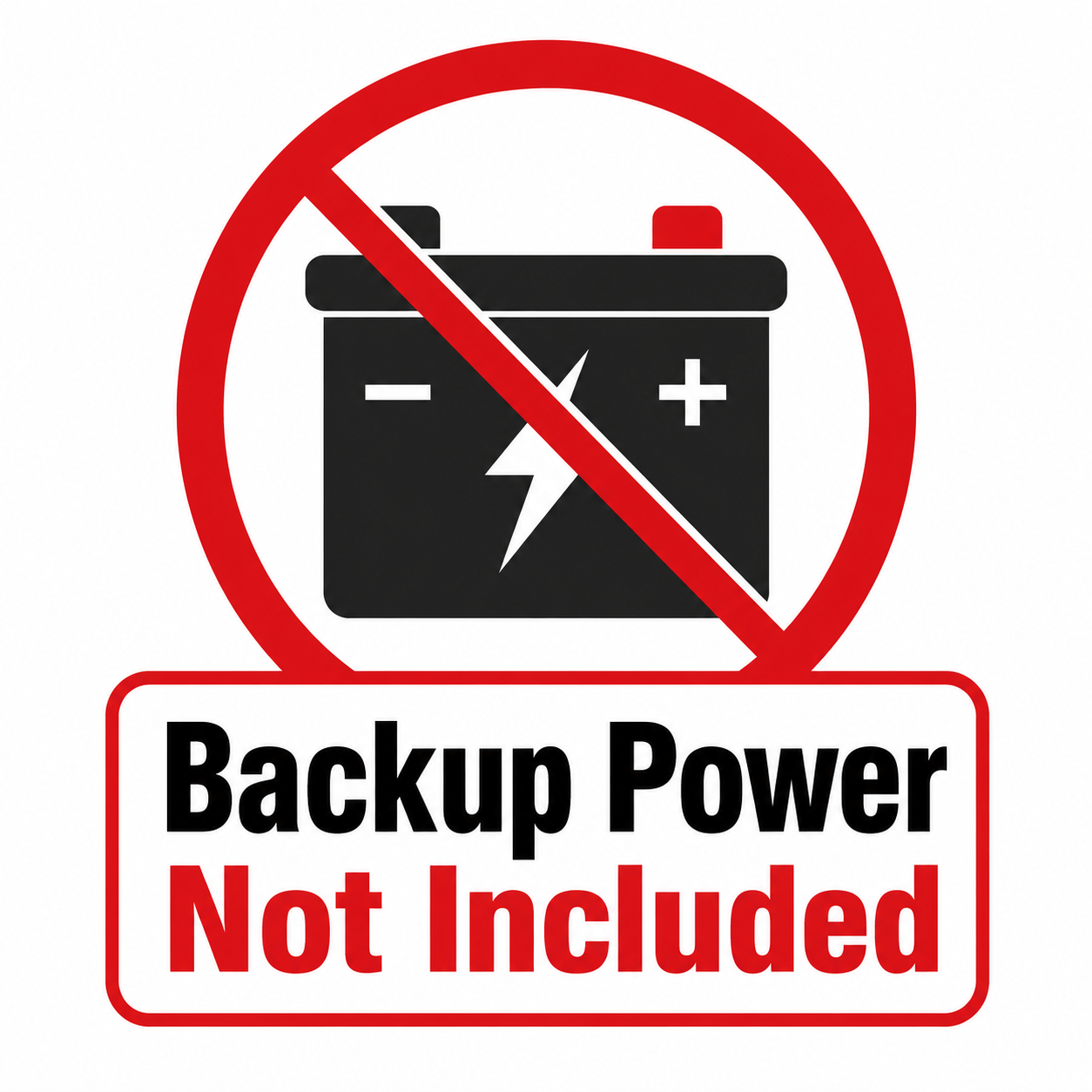 Backup Power - not included